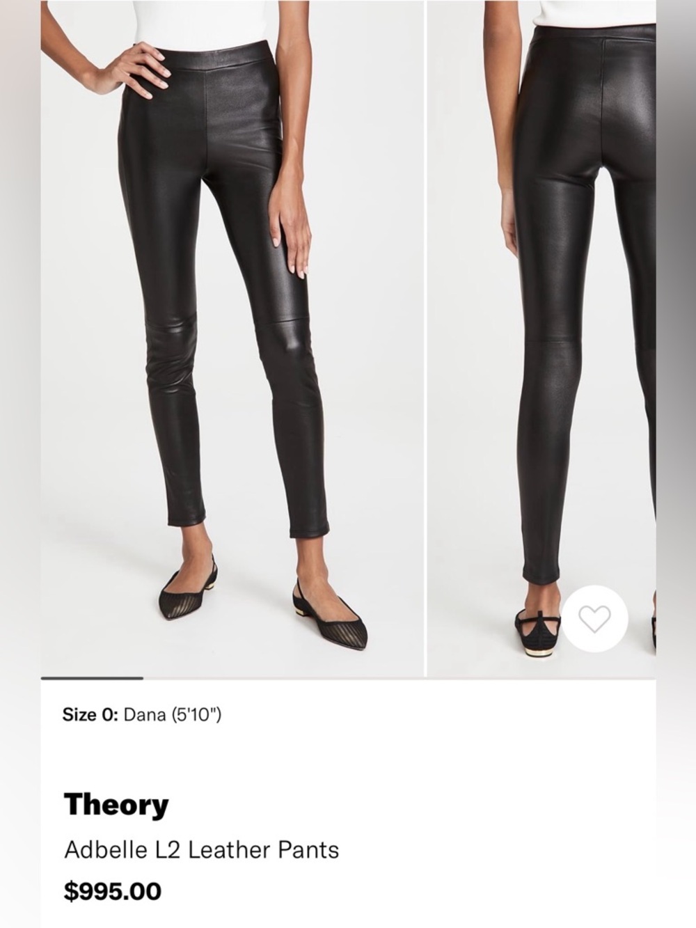 Theory leather pants
